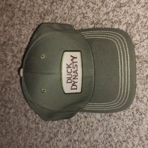 A&E Duck Dynasty Commander Green Olive Stitched Patch Hat Cap